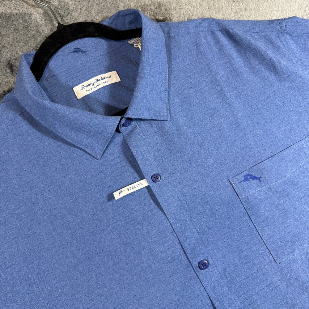 Tommy Bahama Bahama Coast Sands LS Shirt Classic Blue ST327045 Mens 3XL